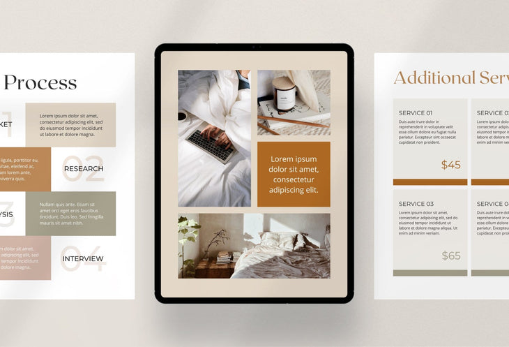 Services and Pricing Guide for Service Providers Canva Template