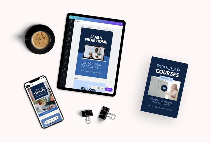 Course Pinterest Template