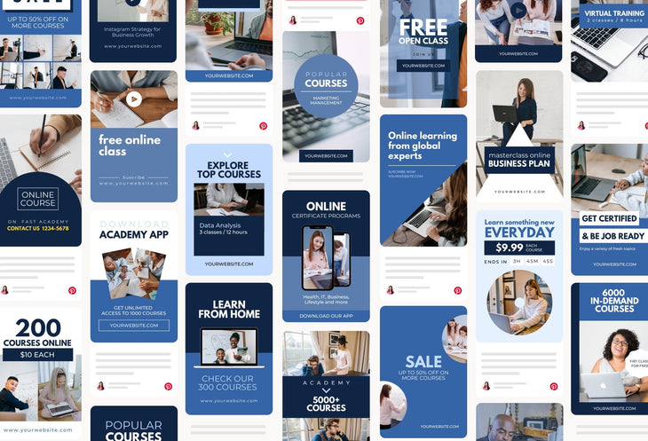 Course Pinterest Template