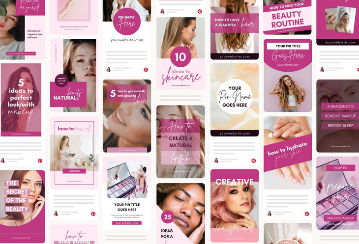 Beauty Pinterest Template
