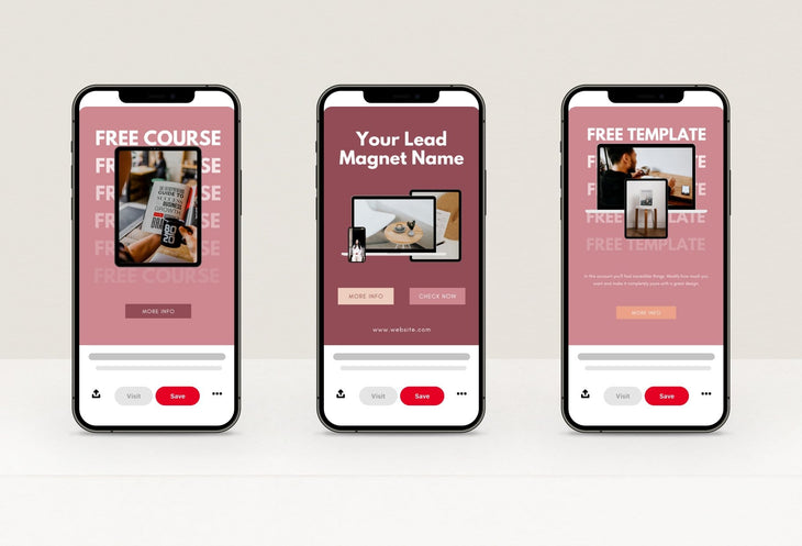 Lead Magnets Promotion Pinterest Template