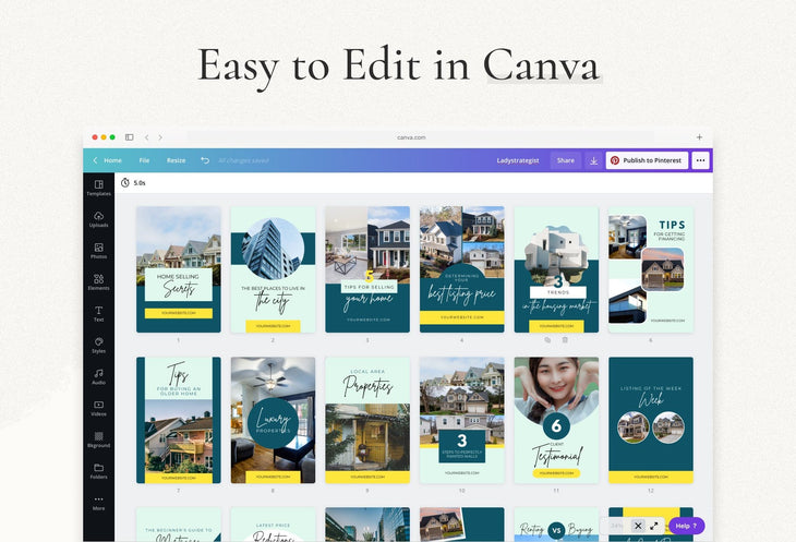 Real Estate Pinterest Template