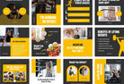 97 Done-for-You Black and Yellow Fitness Instagram Posts Canva Templates