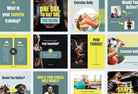 97 Done-for-You Template Fitness Canva Bundle