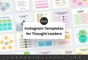 Instagram Templates for Thought Leaders Canva Templates