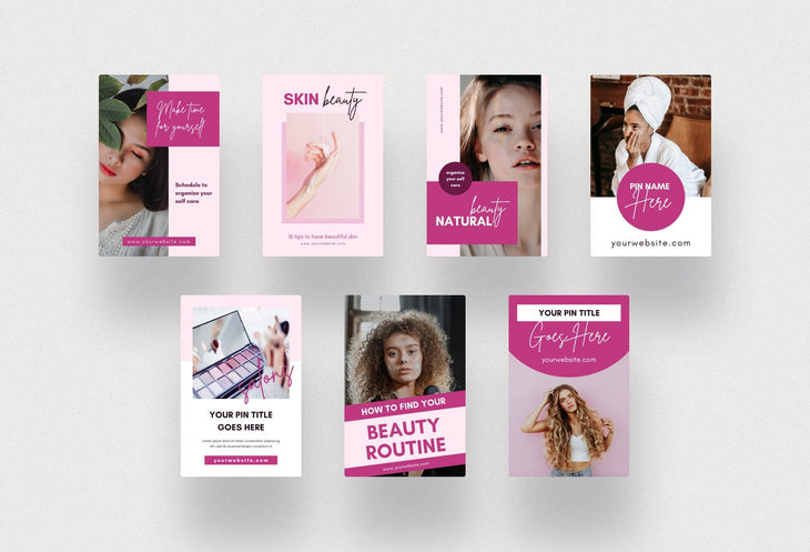 Beauty Pinterest Template