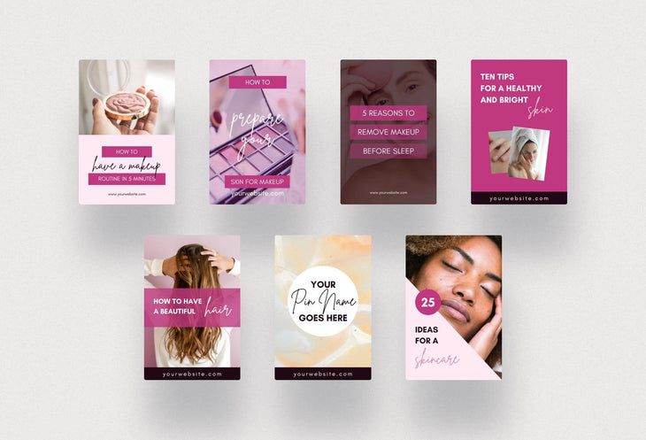 Beauty Pinterest Template