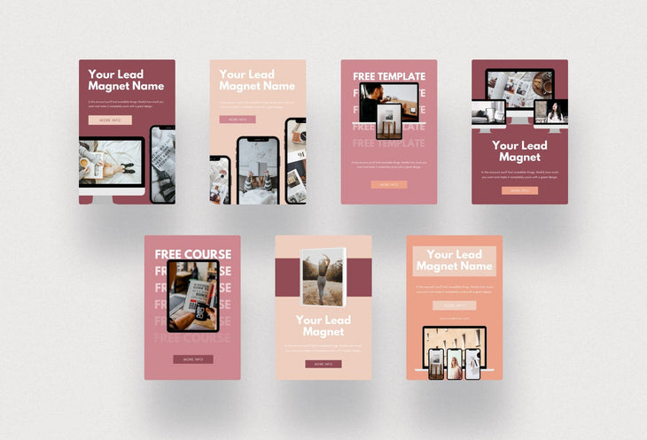 Lead Magnets Promotion Pinterest Template