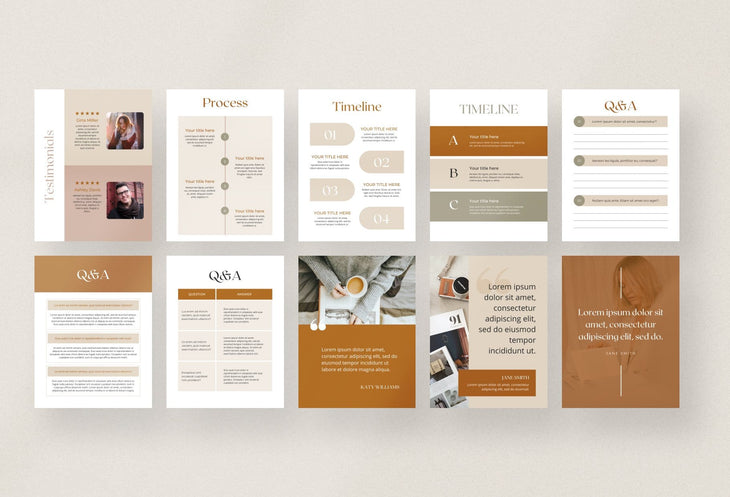 Services and Pricing Guide for Service Providers Canva Template