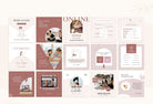 97 Yoga Social Media Canva Templates Bundle Rose