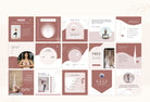 97 Yoga Social Media Canva Templates Bundle Rose