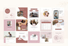 97 Yoga Social Media Canva Templates Bundle Rose