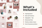 97 Yoga Social Media Canva Templates Bundle Rose