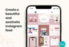 97 Yoga Social Media Canva Templates Bundle Rose