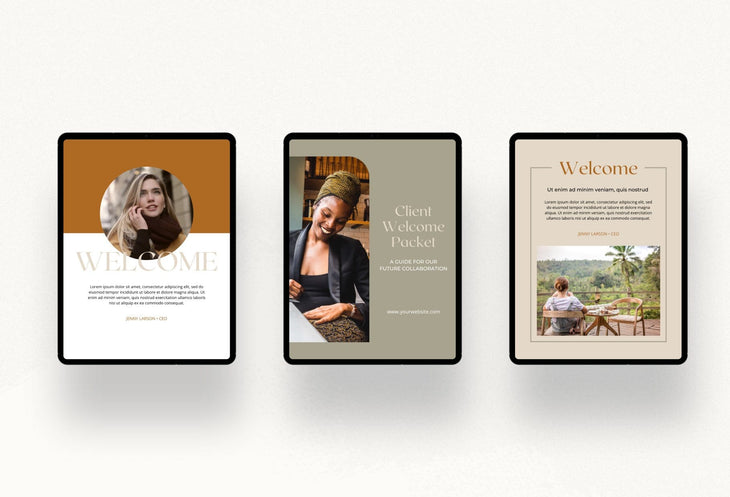 Client Welcome Packet Canva Template