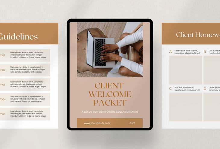 Client Welcome Packet Canva Template