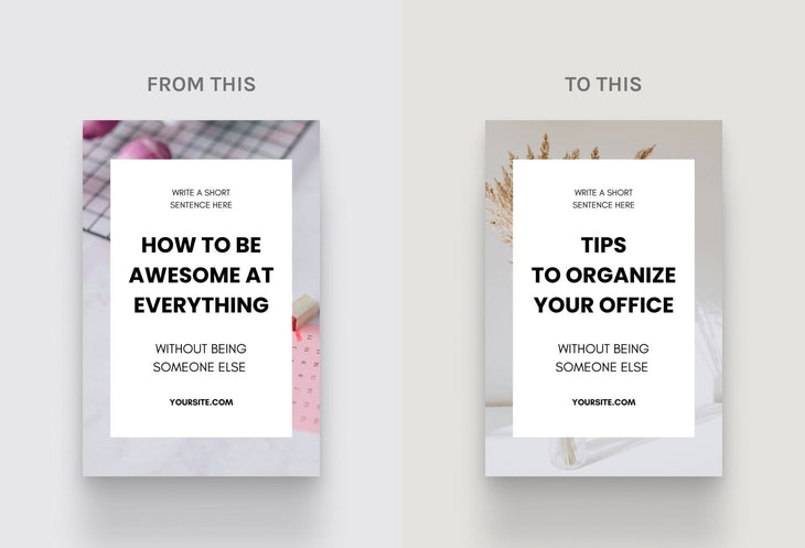 70 Minimalist Pinterest Templates for Canva