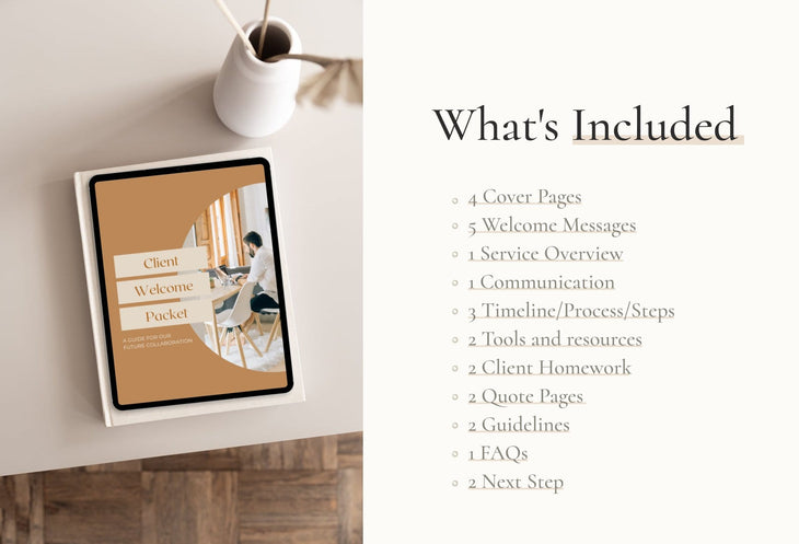 Client Welcome Packet Canva Template