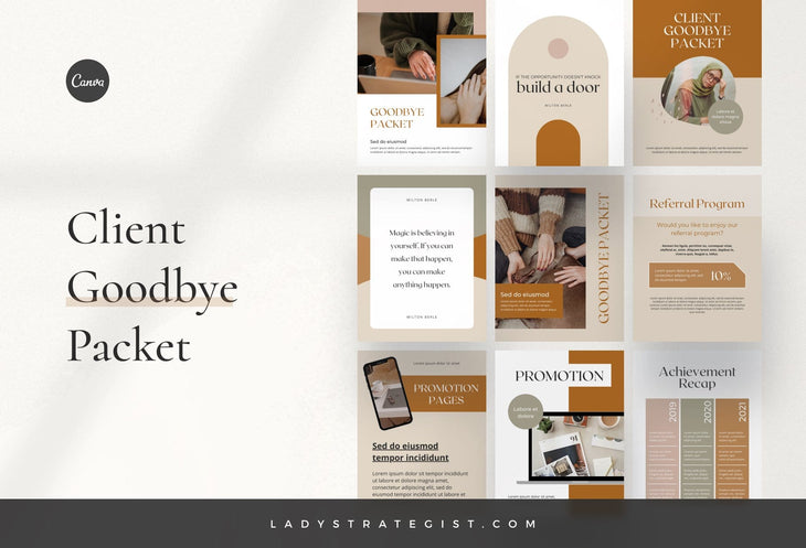 Client Goodbye Packet Canva Template