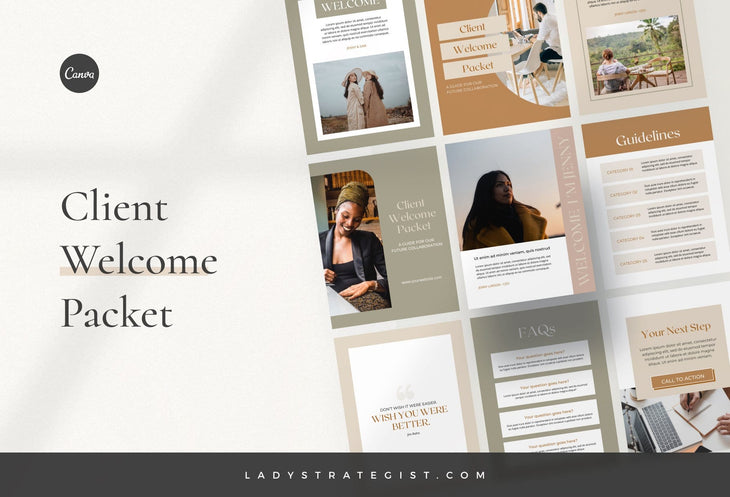 Client Welcome Packet Canva Template