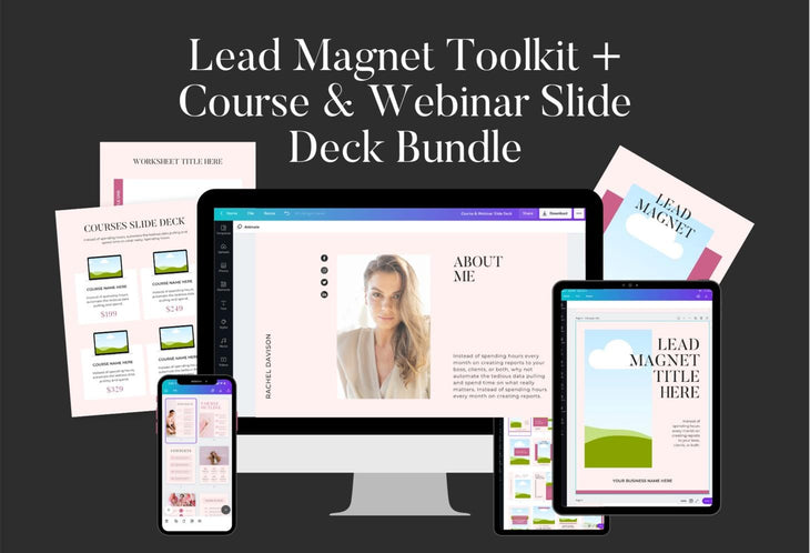 Upgrade - Lead Magnet Toolkit + Course & Webinar Slide Deck Bundle