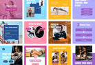 97 Done-for-You Trend Fitness Instagram Posts Canva Templates