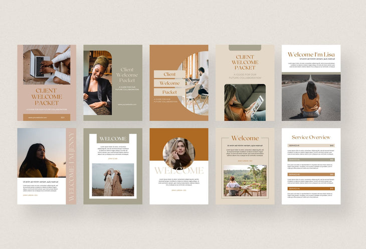 Client Welcome Packet Canva Template