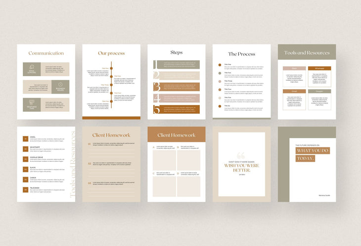 Client Welcome Packet Canva Template