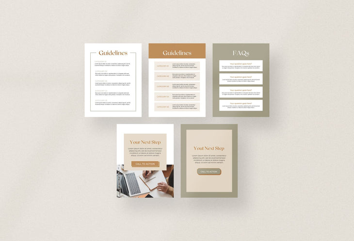 Client Welcome Packet Canva Template