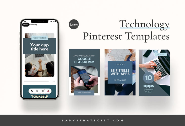 Technology Pinterest Template