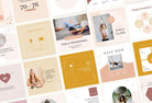 97 Done-for-You Neutral Yoga Instagram Posts Canva Templates